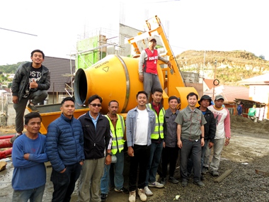 DASION Concrete Mixer Pump Testing In The Philippines