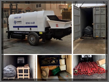 DASION delivered HBT concrete trailer pump to Indonesia